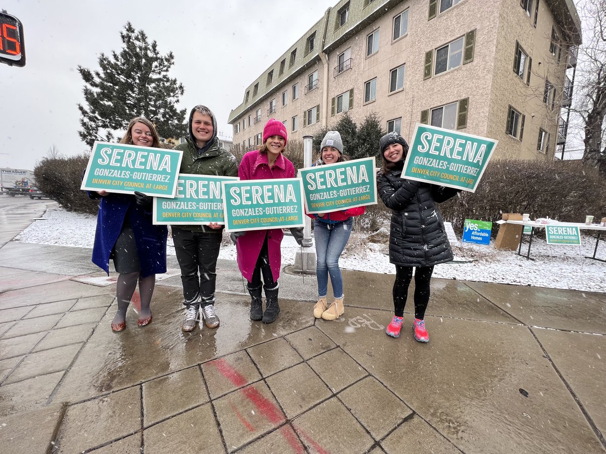 It was VERY COLD this morning but we braved it to encourage people to vote!!! Just over eight hours left, Denver! 

visit Denvervotes.org for voting info!