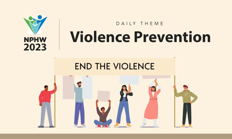 Today’s #NPHW23 theme, “Violence Prevention,” calls for community-driven solutions and public health-based interventions to identify and target the causes of and reduce violence.
 nphw.org/Themes-and-Fac…
#NPHW #publichealth #violenceprevention