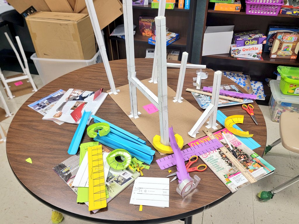 TimberwolvesGT's tweet photo. Gotta love the beautiful mess of hands-on, creative learning! π€©π
Our paper roller coaster projects are underway!
@NISDGTAA @NISDLinton
#WhyGT #NorthsideGT #GATE #paperrollercoasters #NISD @nisd #giftedandtalented #gopublic #RootEdLinton https://t.co/4mHGpaspnY