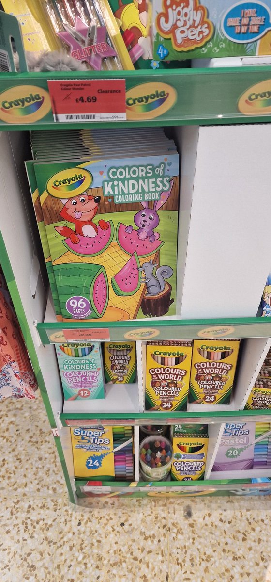 steveDAS's tweet image. #Crayola selling books for children in the #UK #WrongSpelling