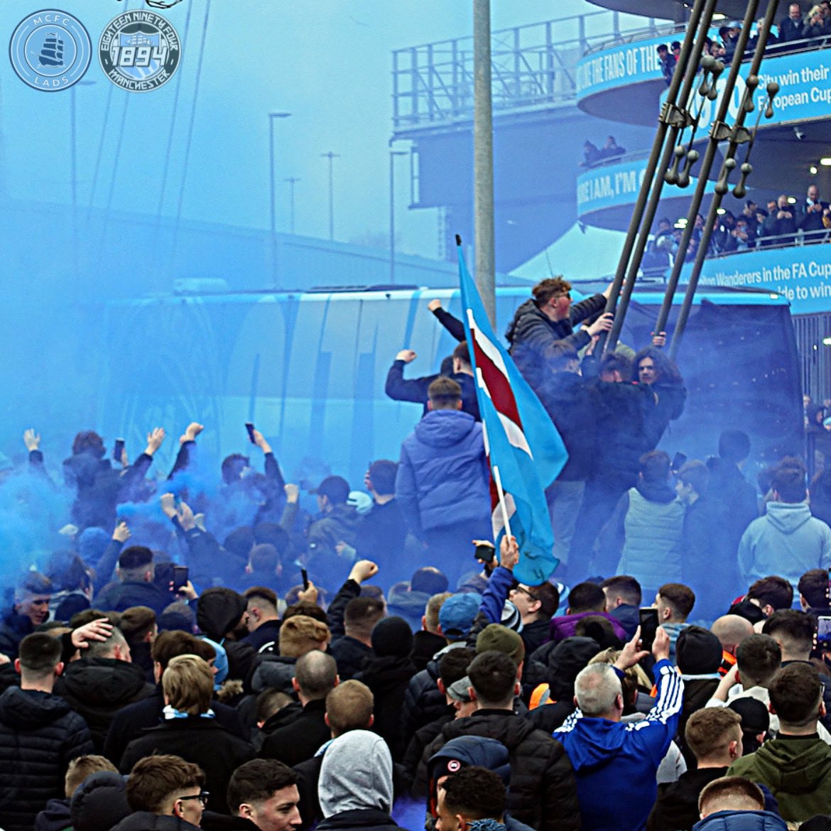 mcfc_lads's tweet photo. Ahead of our MASSIVE #UCL Quarter Final first leg against Bayern Munich on 11th April, @WeAre1894 have organised a fan welcome for Pep and the team! 💙💨

📍 Colin Bell Main Reception

⏰ 18:30

Come down and show your support! 👊🏻 https://t.co/ps25nOa5ob