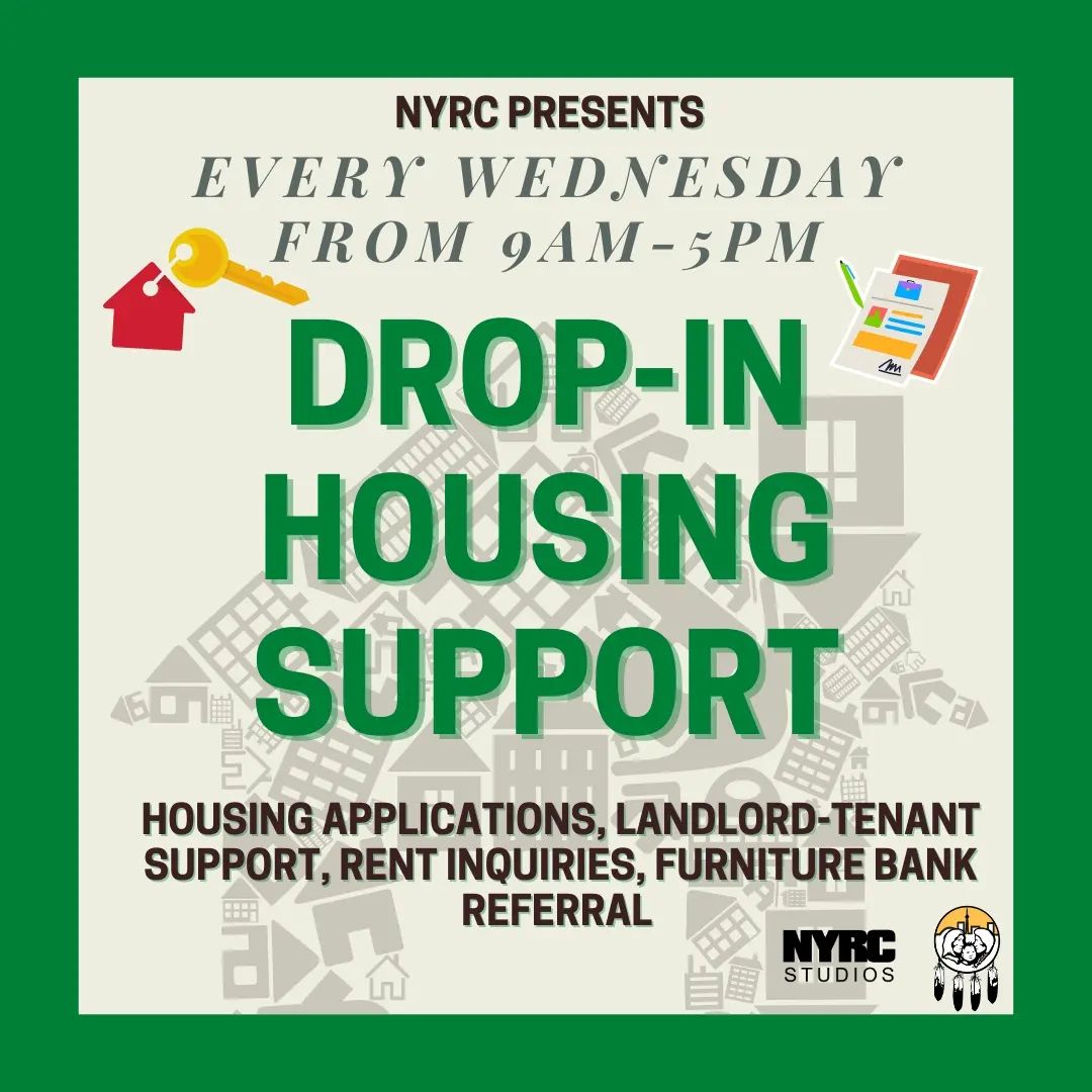 NCFST's tweet photo. Are you an Indigenous Youth in need help with housing? Drop in for housing support every Wednesday from 9am-5pm at the Native Youth Resource Centre!
#NCFST
#NYRC
Follow @nyrcnativeyouth on Instagram! https://t.co/ggUAtxyjRa
