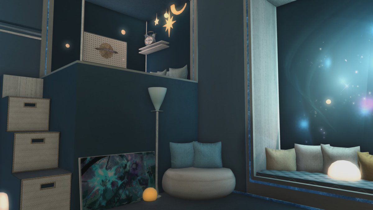 ProllySenpie's tweet photo. #FoxclonHousing #FFXIVHousing
Theme: Apartment in space
Estate Name: Hoboland
Estate Owner: Your Senpai
Estate Location: Tonberry, Shirogane, Ward 17, Plot 24 https://t.co/ZPOUeDKpfK