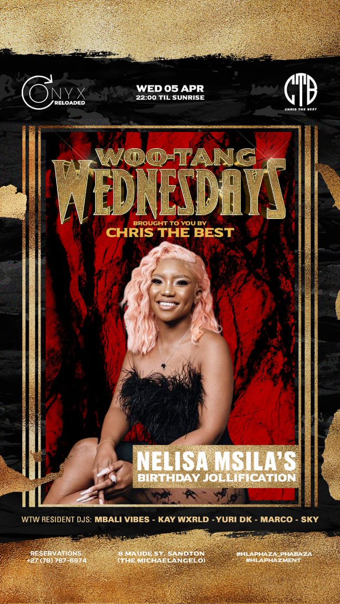 PhumezaMadikiz1's tweet photo. When you are big you are big ... Nelisa do your thing baby
NELISA X ONYX
NELISA BIRTHDAY JOLLIFICATION
#NelisaMsila
#BBTitans https://t.co/JednBDllxY