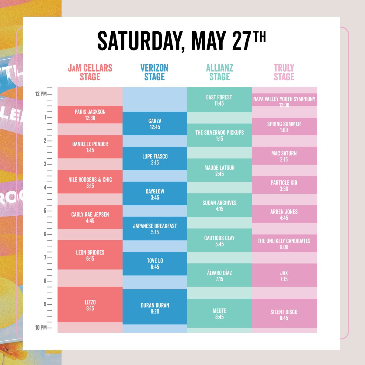 BottleRock schedule