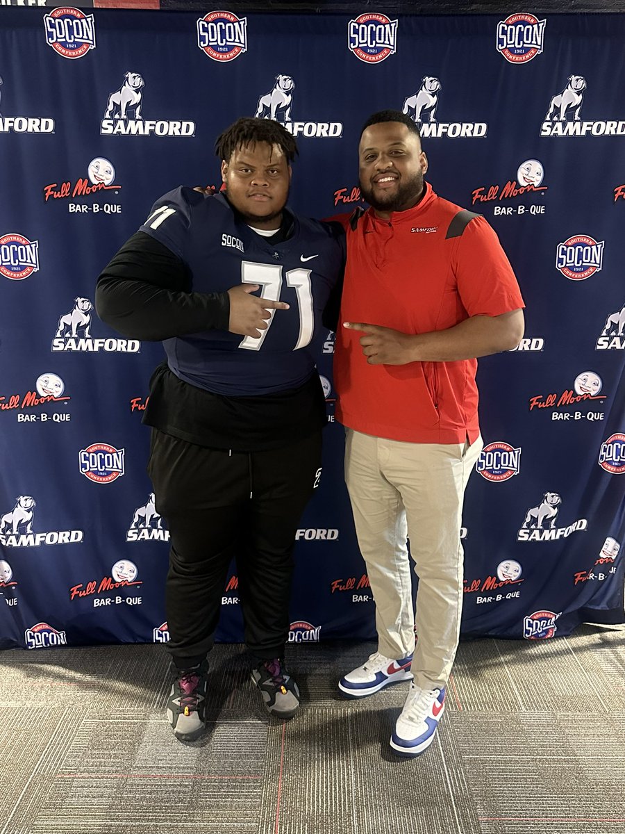 Had a great time <a href="/SamfordFootball/">Samford Football</a> last weekend! Coach <a href="/CoachMoody56/">Darien Moody</a> showed great hospitality💯