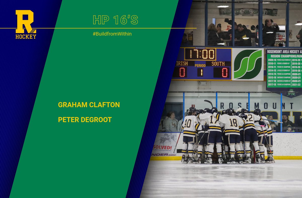 Congratulations to Graham Clafton and Peter DeGroot for making the High Performance 16’s team! Good luck next weekend! 🍀🏒
#BuildfromWithin