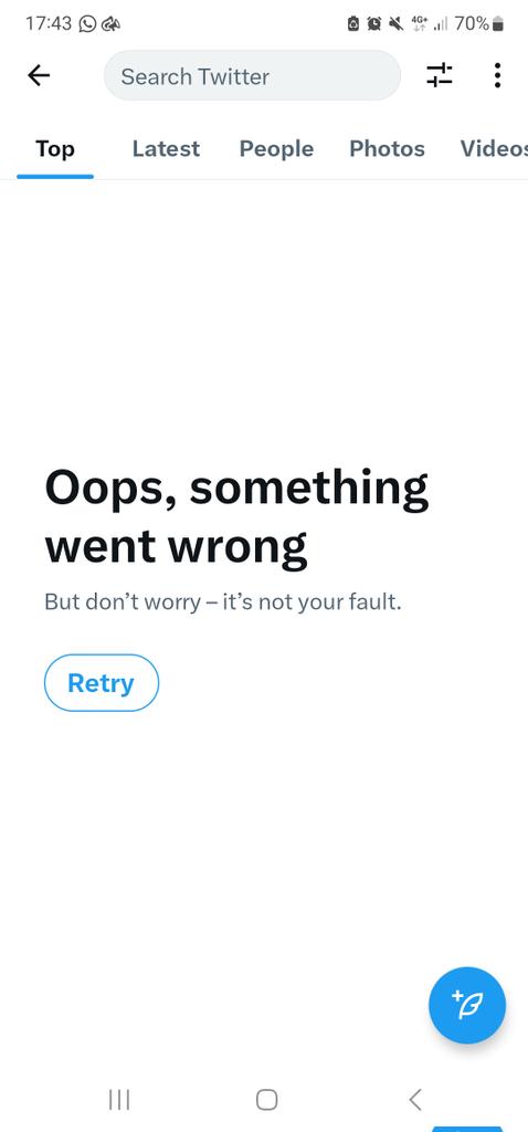 RussUnsworth69's tweet photo. @virginmedia i tried to tweet to ask is things playing up..think t answers https://t.co/h2miNWEL35