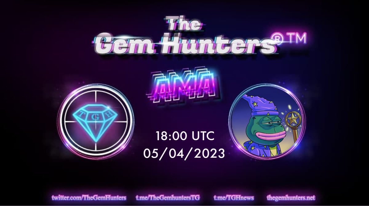 🎙️We are happy to announce a Telegram AMA with <a href="/MagicYearn/">Magic Yearn 🐸</a>. Tune in and find out what they’re all about.

💸 the best question gets rewarded so don’t miss it!

🚩Venue: t.me/TheGemHuntersTG