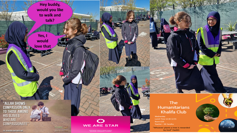 edengirlsslough's tweet image. Today the Humanitarians Khalifa Club conveyed the value of compassion and empathy. Pupils positively approached others and asked if they would like to walk and talk. It was incredibly inspiring to watch. #WalkAndTalk #HumanitariansKhalifaClub #ActiveMovement #Respect #Friendship