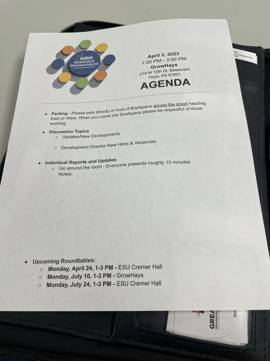 swanson_court's tweet photo. I enjoyed connecting with partners and sharing about @KStateTDI &amp; @GreatPlainsTMC at the @networkkansas Resource Partner Roundtable in Hays yesterday! Any day in Hays is always a good day! #GoTigers! 🐯 https://t.co/tkMJ0c1EUi