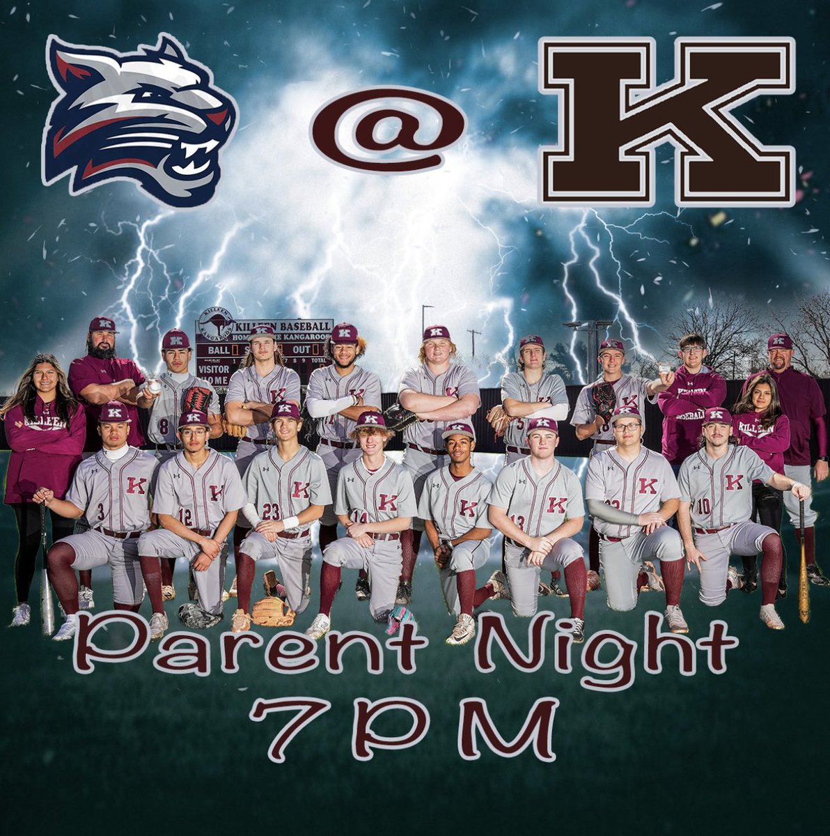 Come support us tonight at Killeen High baseball field as we take on Chaparral #FAMILY
