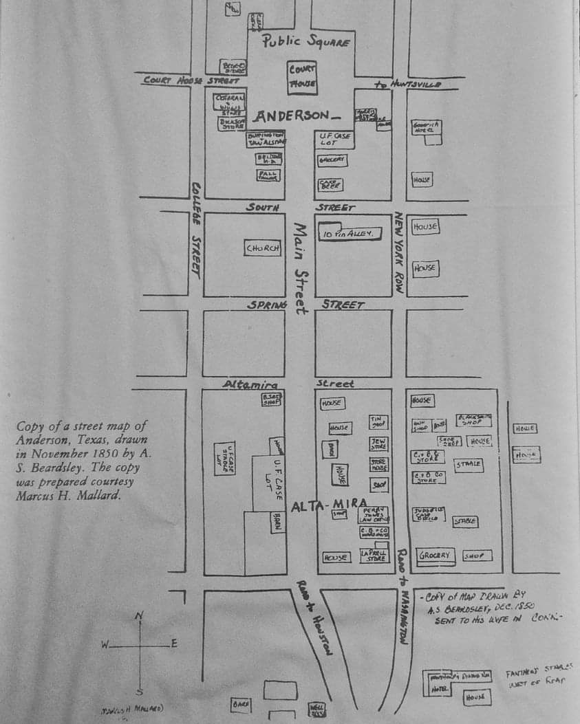 BarringtonSHS's tweet photo. FANTHORP INN, ANDERSON, TX
Join us Saturday for stagecoach rides from 11am-3pm. An interpreter will ride along and explain the changes in Anderson over the last 180 years.
Abel Beardsley's Map - 1850
#fanthorpinn #texas #texashistory #texastimetravel #texasindependencetrail https://t.co/ztfsIyOdQY