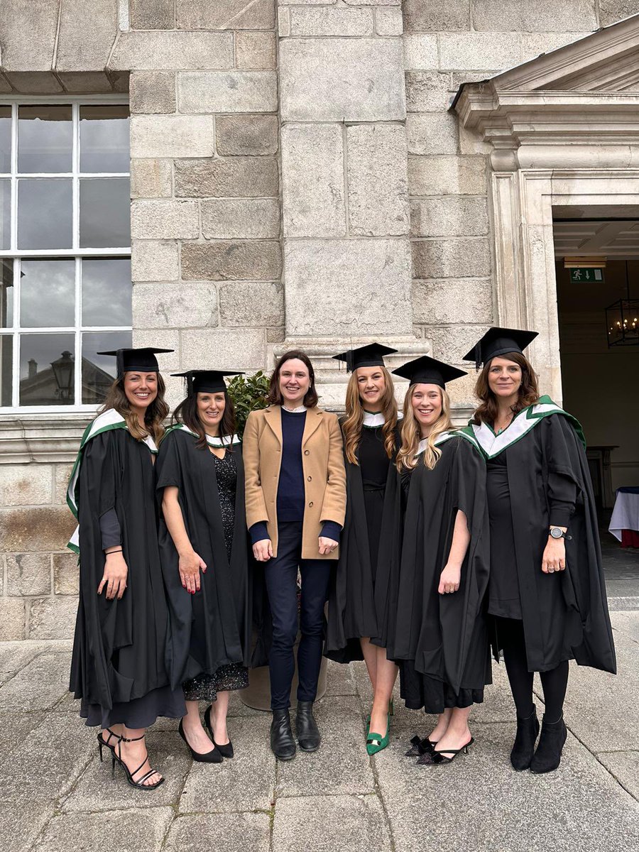 Congratulations to the first graduates of the MSc in Cancer Survivorship <a href="/CancerInstIRE/">Trinity St James's Cancer Institute</a> who graduated today in sunny Front Square!  Enjoy your well deserved celebrations! 

<a href="/deirdretcd/">Deirdre Connolly</a> <a href="/jubroderick/">Julie Broderick</a> <a href="/foleyg31/">Geraldine Foley</a> <a href="/KeatingRachael/">Rachael Keating</a> <a href="/kellyaacoghlan/">Kelly Coghlan-Lynch</a>