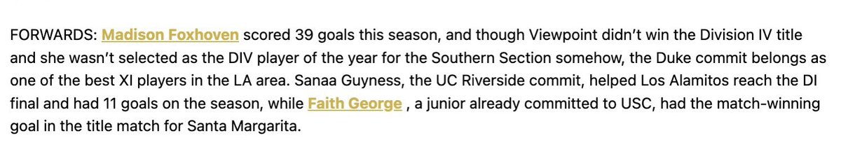 madisonfoxhoven's tweet photo. Thank you @mattsmithsoccer @JREskilson and @PrepSoccer for this recognition!! https://t.co/UNQkJXP9L4