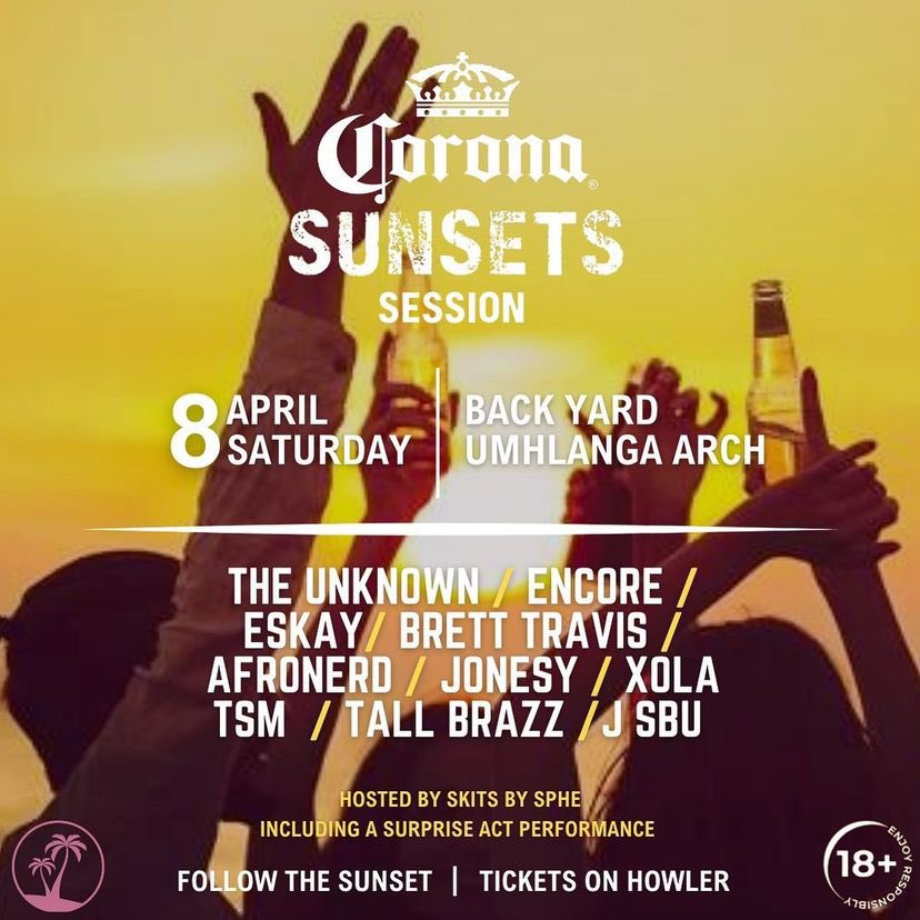 AfronerdDj's tweet photo. Line up 🔥🔥🔥🔥🔥🔥 #CoronaSunsetUmhlanga https://t.co/88riooj21i