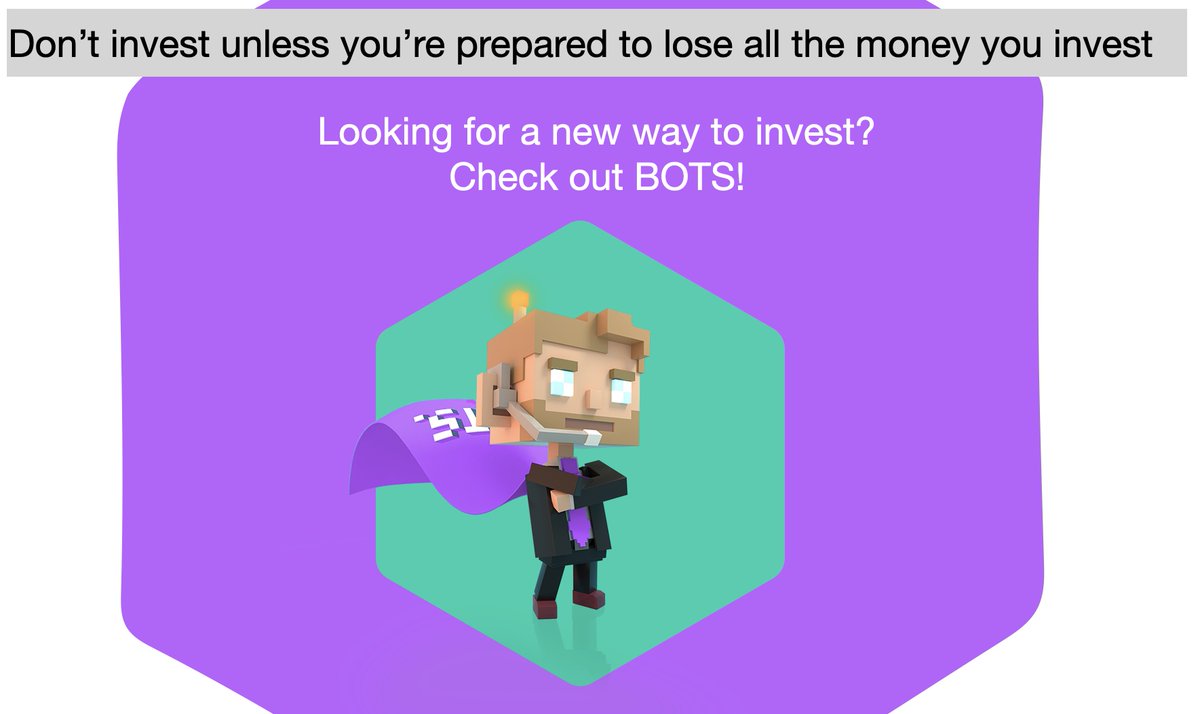 TheBOTSapp's tweet photo. Word lid van de BOTS-community van investeerders en ontdek nieuwe investeringsmogelijkheden! Klaar om te investeren? Bezoek  https://t.co/xsXPbG7GoD om de Seedrs-crowdfunding-campagne van BOTS te steunen en deel uit te maken van ons verhaal. 🎉
#seedrs #crowdfunding #bots #invest https://t.co/EnlOOHPXRT