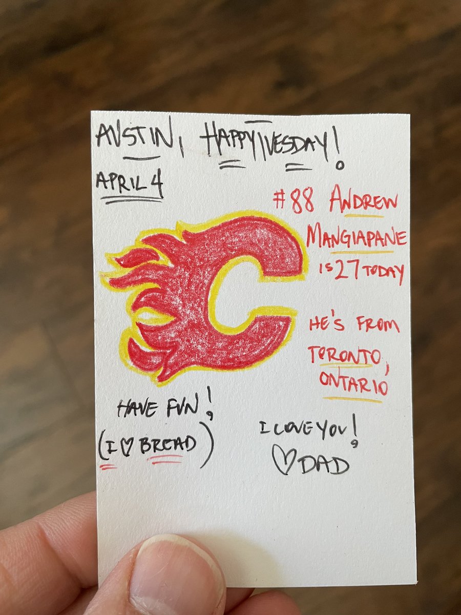 DarcyDarcy22's tweet photo. April 4 Lunch Notes:
- HBD Mangi🥖🍞🥐#Flames
- 2 more days!!
- Elf-abet🧝🏼♂️
#lunchbox #lunchnote #dadjokes https://t.co/tQJKyom4JM