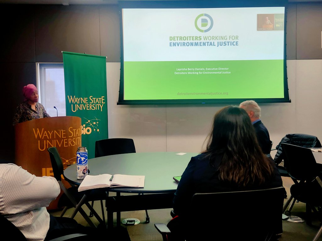 So grateful to LaPrisha Daniels <a href="/DWEJonline/">DWEJ</a> and Kathleen Slonager <a href="/AAFAMI/">AAFA-MICH</a> for their time this afternoon, as they talked about the health disparities and environmental justice issues when it comes to VOCs. Merely detection is inadequate without 🔥 mitigation resources #CLEAR2023