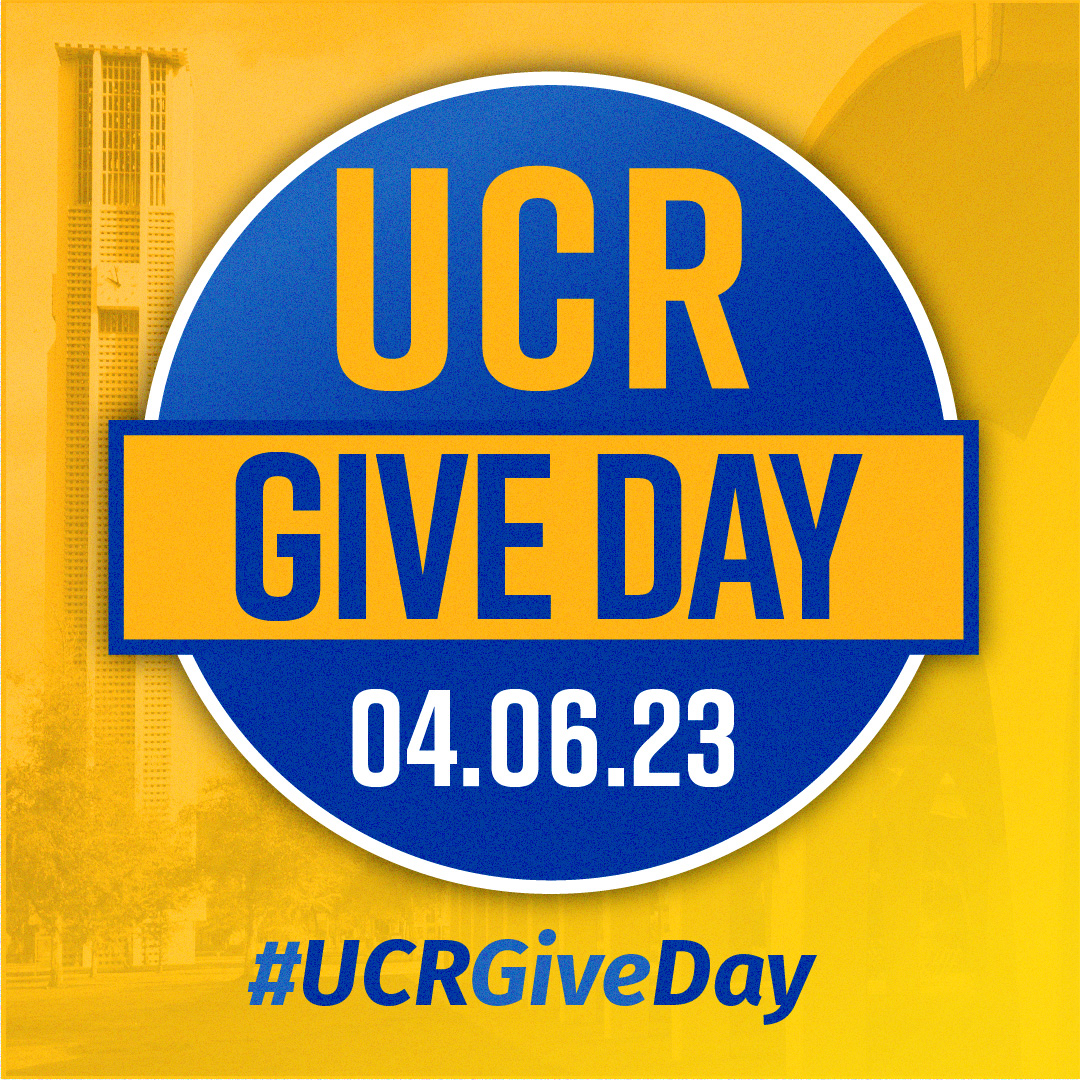 UCR Give Day starts today, 4/6! Celebrate by making a gift to support programs across CNAS. Alumni, students, parents, faculty, staff, & friends are invited. cnas.ucr.edu/giving Giving makes a BIG difference for UCR students, research, and programs!  #UCRGiveDay #UCRCNAS #UCR