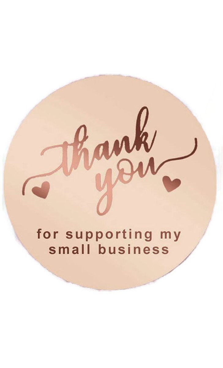 1.5' Thank You for Supporting My Small Business Stickers, 4 Round Classy Designs, Rose Gold Free Shipping #DiMaxSupplies #destashsupplies #thankyoustickerroll #thankyouforsupportingmybusiness #shopsupply #officesupply #businesssupply  etsy.me/3khBr16