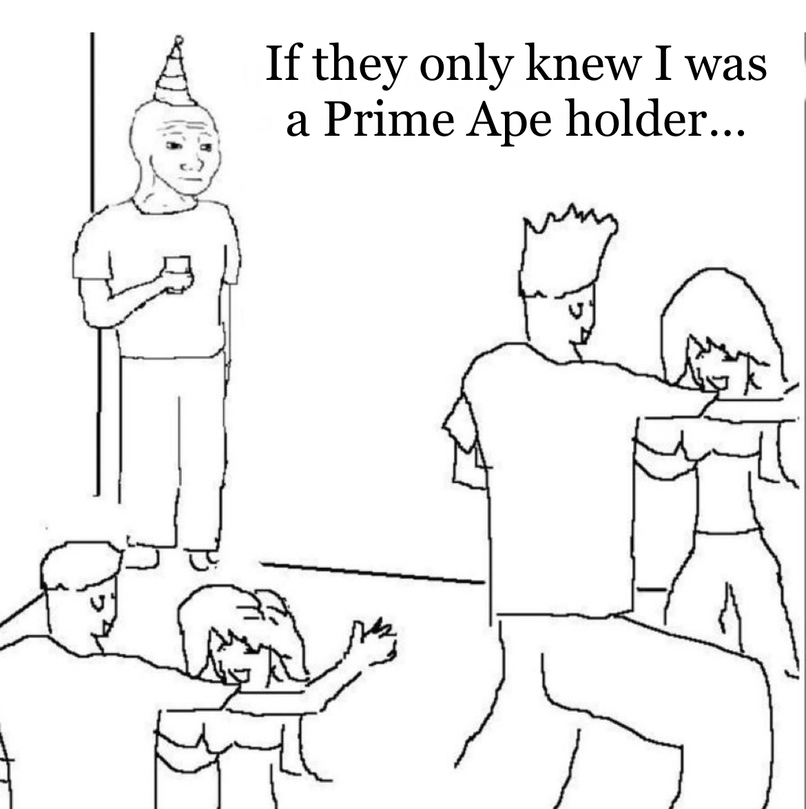 PrimeApePlanet's tweet photo. Ayo! 👀
If they don't know, they'll find out. 

PrimeApePlanet is an iconic piece of NFT history. We're here for both a good time and a long time, this is just the beginning of our story. 🔥💯

Share in the comments what your most excited to see next in the space! 👇 https://t.co/6QalTbJ8Rg
