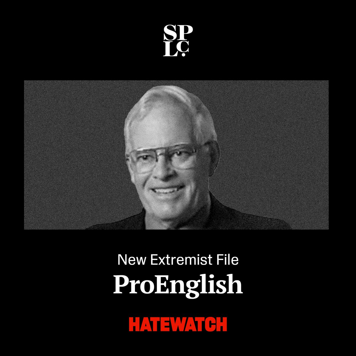 Hatewatch's tweet image. New #ExtremistFile: Anti-immigrant hate group, ProEnglish.

The group pushes for divisive and unnecessary measures to designate English as the official language of the U.S., and make participation in U.S. democracy harder for immigrants.

Read: bit.ly/3U6sY1T