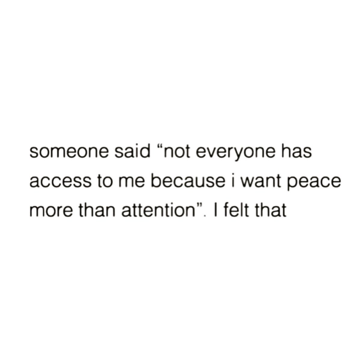 felt that..