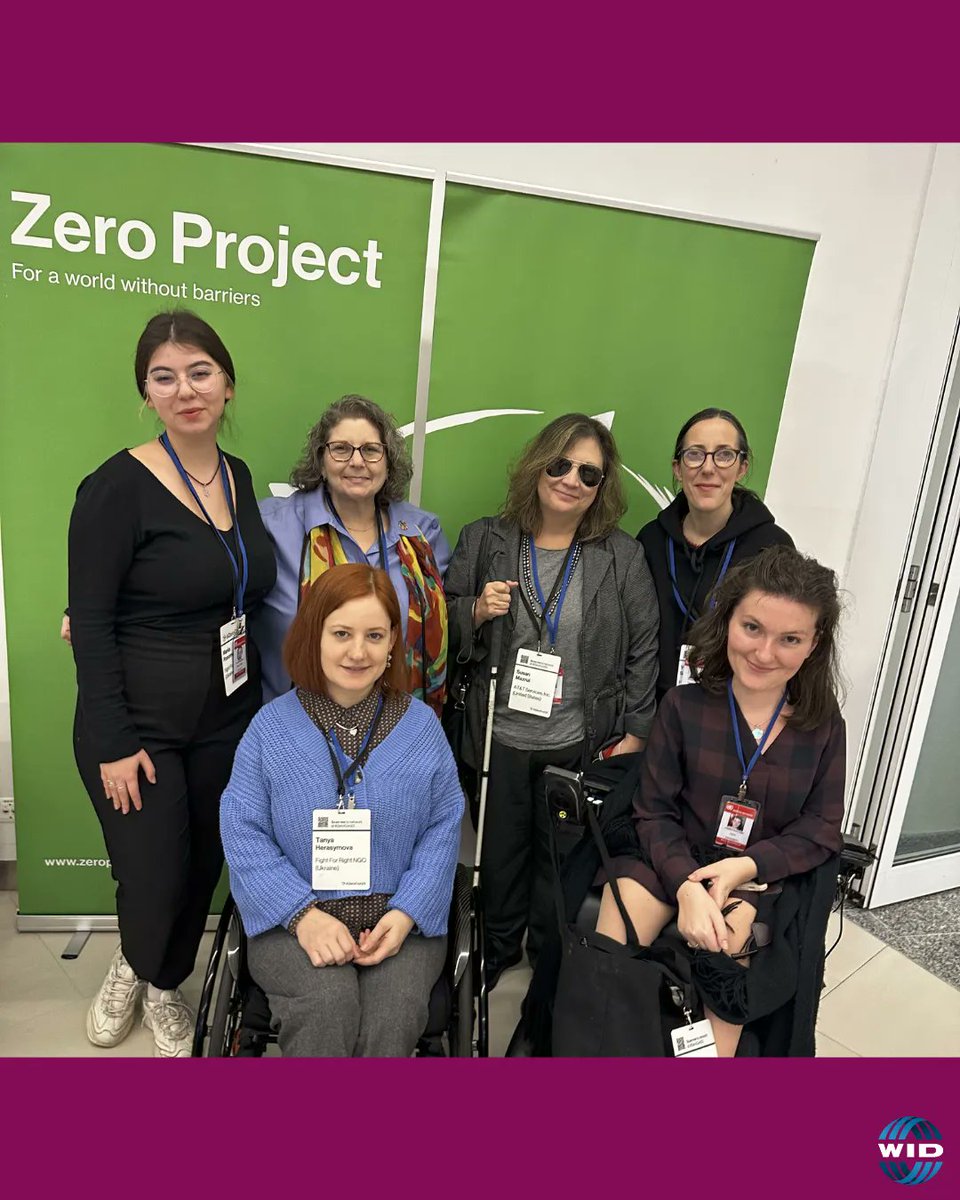 WID’s Exec. Director & CEO Marcie Roth recently attended the @ZeroProjectorg #ZeroCon23, where she discussed @DisabilityGADRA. She was joined by WID Board Chair, Susan Mazrui, @fightforrightua's Mariia Pomonarenko, Yuliia Sachuk, Tanya Herasymova and @DisasterStrat's Anna Landre.