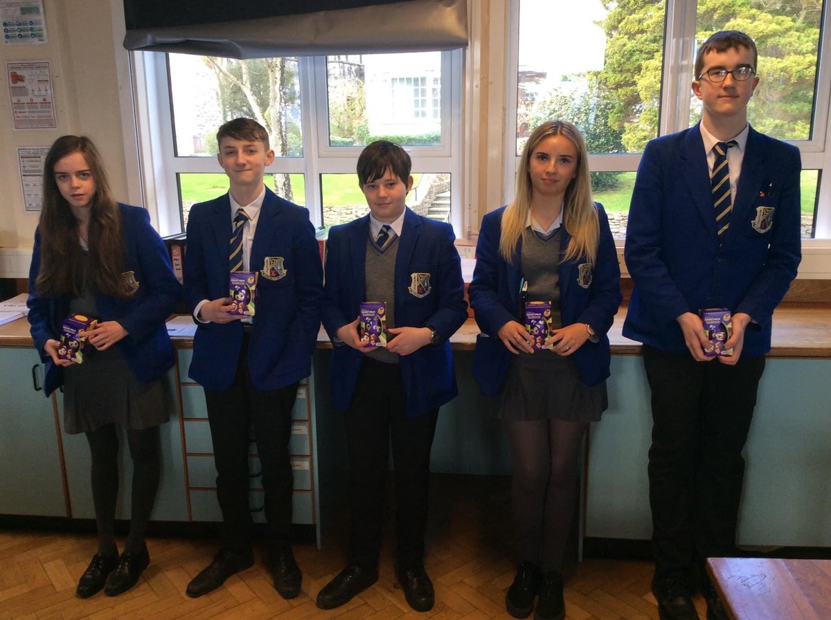 KS4 prize winners! Enjoy the eggs! 🐣 well done!