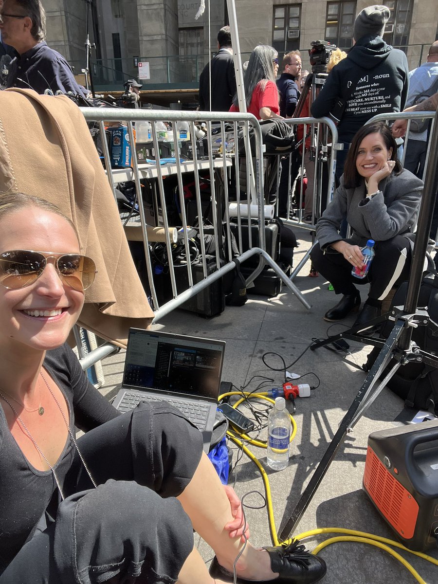 Taking a seat before Trump is on the move to NYC courthouse <a href="/contessabrewer/">Contessa Brewer</a>
