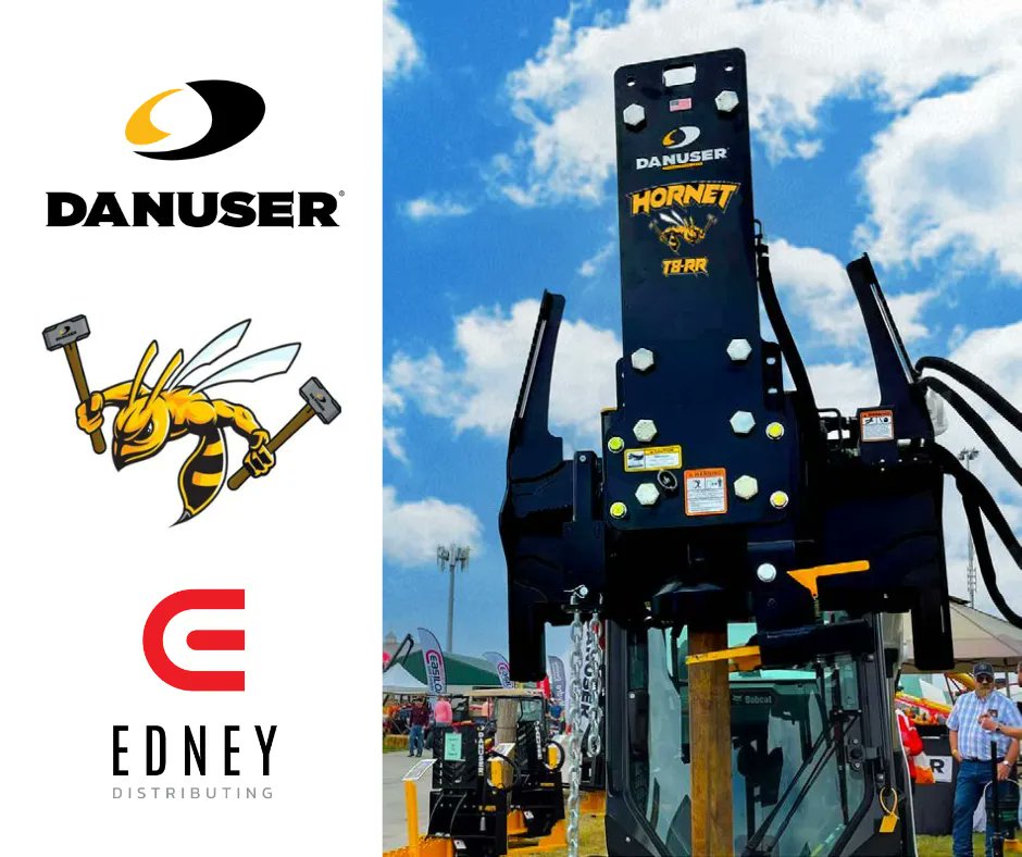 EdneyCo's tweet photo. Introducing Danuser Hornet Post Drivers!

Unleash the Hornet– Hit Harder, Drive Faster! The new series of post drivers use a jackhammer style power cell for controlled high-speed performance.

Check out @DanuserCompany Hornet in action: https://t.co/Z6jZHYYpxZ

#PostDriver https://t.co/fzk2UAjcGQ