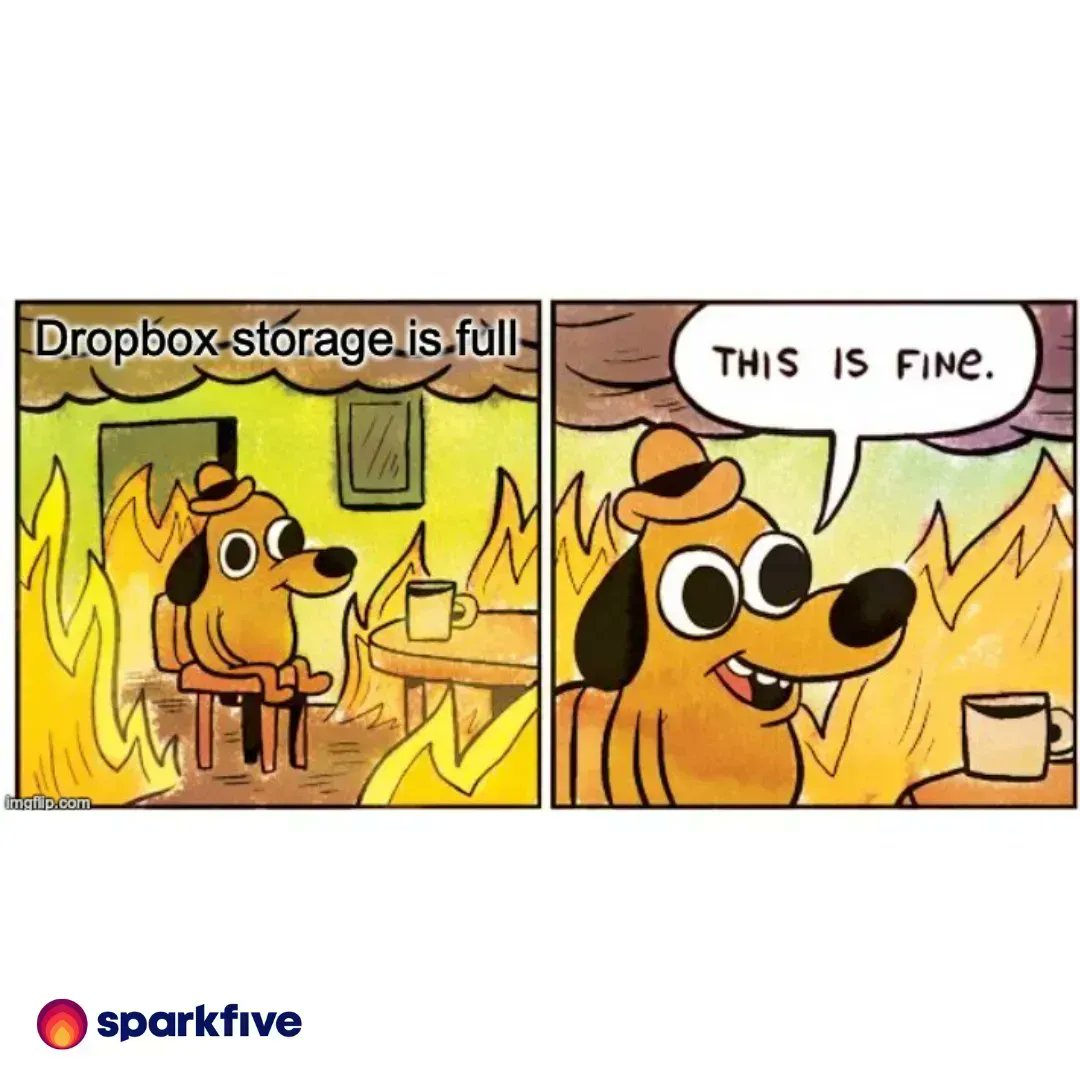 Sparkfive1's tweet image. Never enough storage for your creative content? We used to get those weekly reminders too 😵 Switching to DAM can be (work) life saving.

#contentstorage #DAM #organization #contentcreation