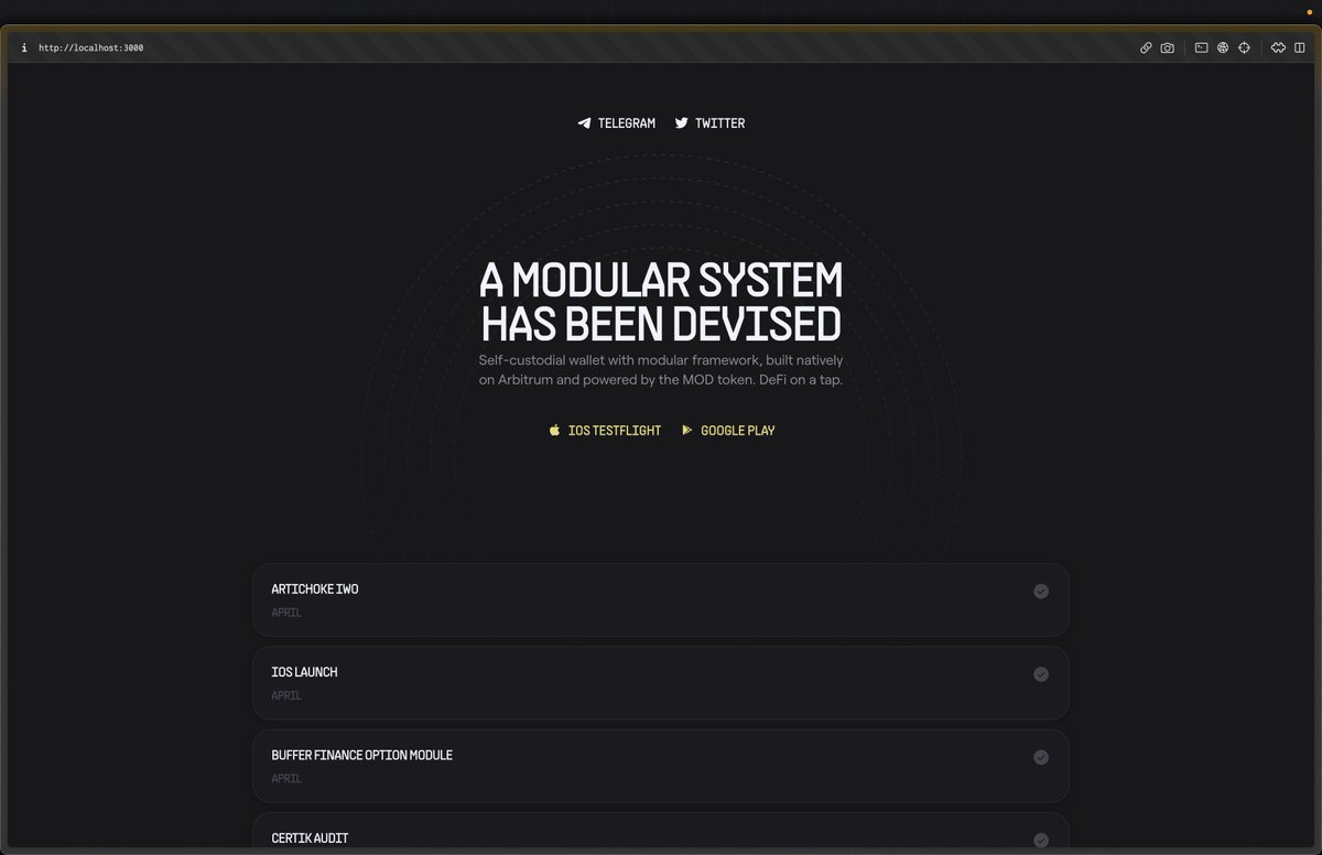 New web will be available today 🐸 <a href="/modular_wallet/">Modular</a>
