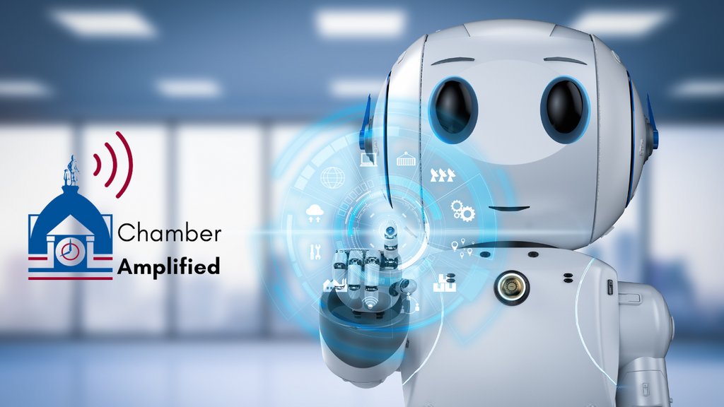 🎧 Tune in to the latest episode of Chamber Amplified! Blake Martin of AR Marketing shares how AI tools can boost productivity for businesses. Plus, they discuss the ethics &amp; future of AI. ▶ buzzsprout.com/1949892/125502… #ArtificialIntelligence #ProductivityBoost #ChamberAmplified