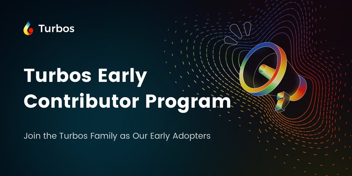 📢 Turbos is launching our Early Contributor Program!

Contributors will be rewarded with special roles and exclusive privileges.

This is a unique opportunity for #Sui enthusiasts to help shape the future of Turbos and Sui.

Be a Turbos Titan: bit.ly/40GYjdV