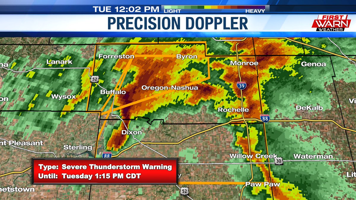 First Warn Weather on Twitter "Keeping a very close eye on the storms as they move through Ogle