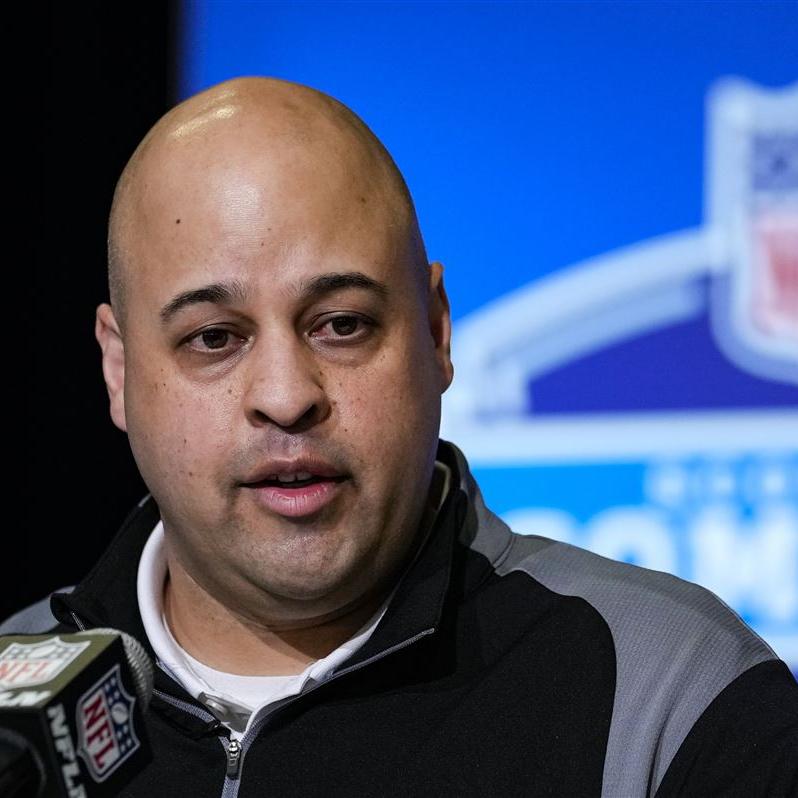 AnielaHoitink's tweet photo. Omar Khan is at the NFL combine for the first time in his role as general manager, embracing his new job and the opportunity that has been presented to him.

“To have the opportunity to build a Super Bowl roster and win a few Super Bowls, I’m very appreciative. I love it.”
Ste... https://t.co/F6KVGmOIsg