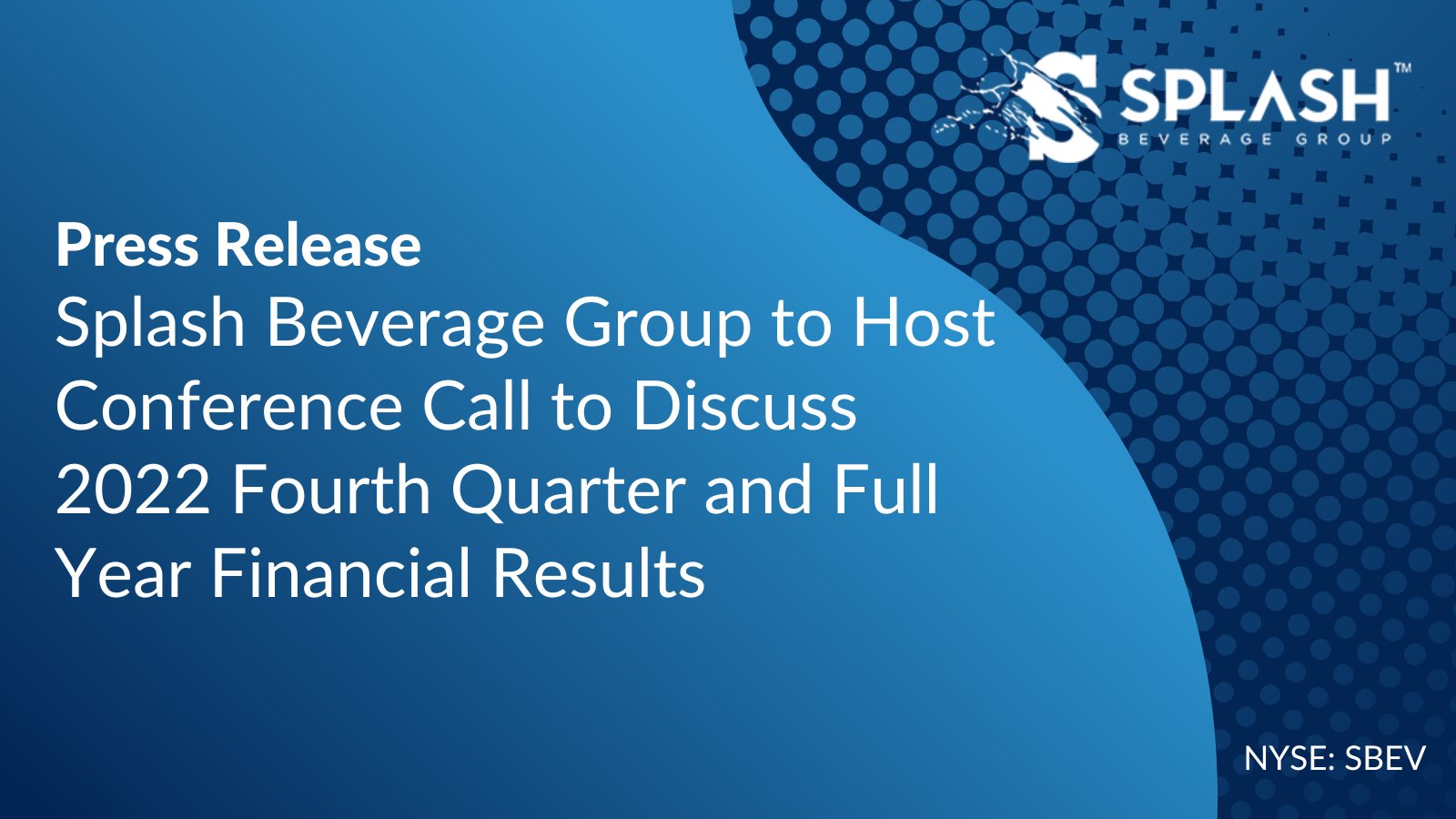 Splash Beverage Group (SplashBev) / Twitter