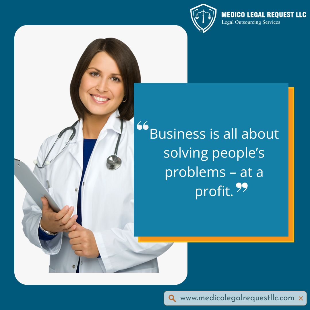 “Business is all about solving people’s problems – at a profit.”

#business #problemsolving #legalsolutions #recordreview #medicolegalrequestllc #medicalrecordsreview