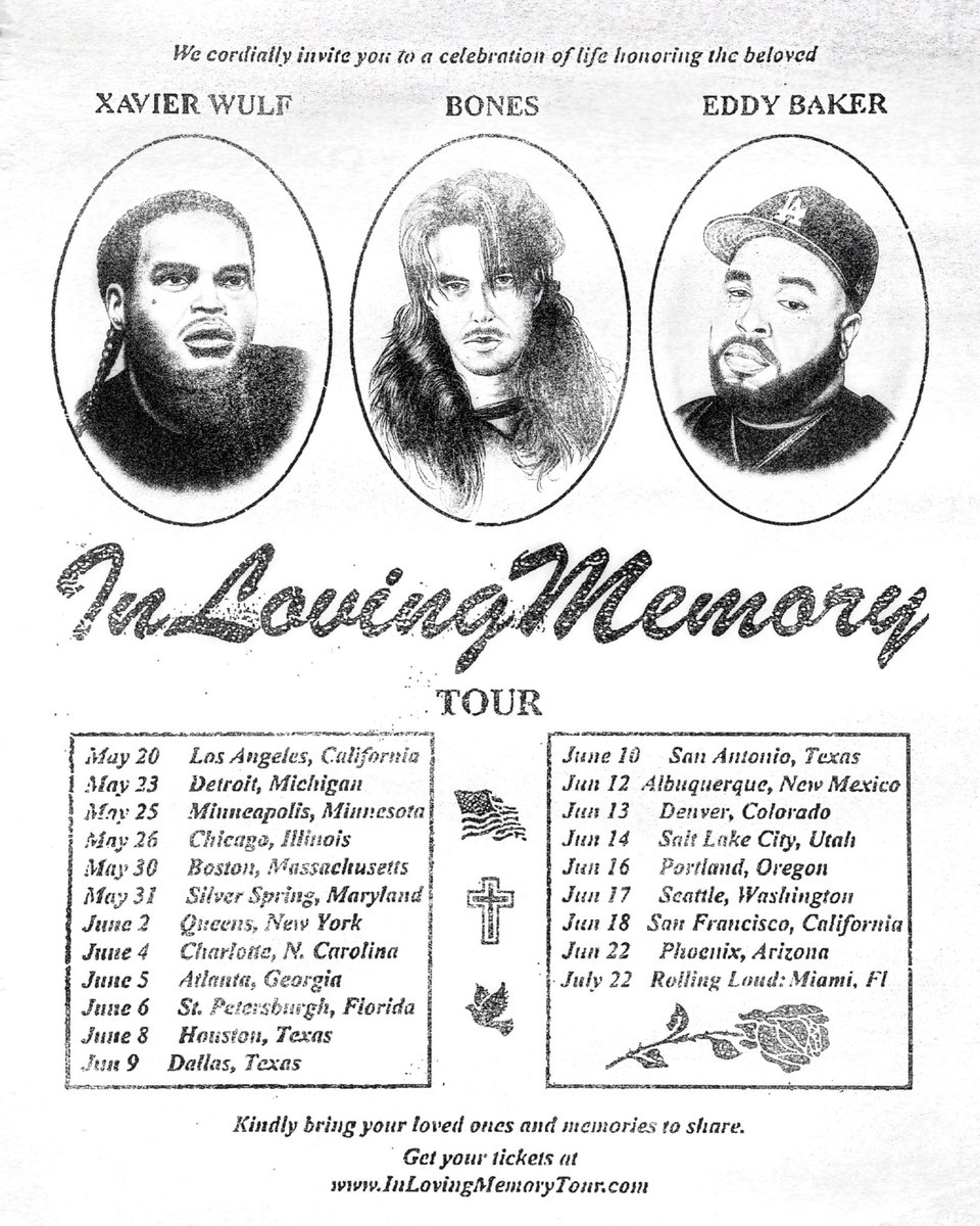 InLovingMemoryTour
TicketsAvailableFriday