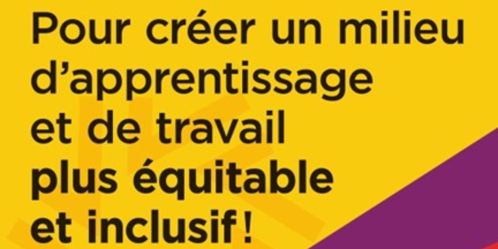 Pour mieux répondre aux besoins des élèves, il nous faut bien les connaître. 💗 Aidez-nous à créer un milieu d’apprentissage et de travail plus équitable et inclusif en remplissant le questionnaire du recensement scolaire!