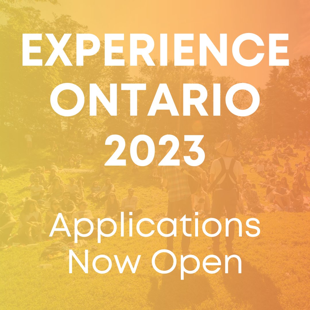 TIAOntario's tweet photo. The Ontario government is launching the Experience Ontario 2023 program for festivals and events taking place between April 1, 2023 and March 31, 2024.

Read TIAO's article to learn more about the eligibility criteria and the application process;
https://t.co/cYSr7HLJCT https://t.co/YKEmiefEg6