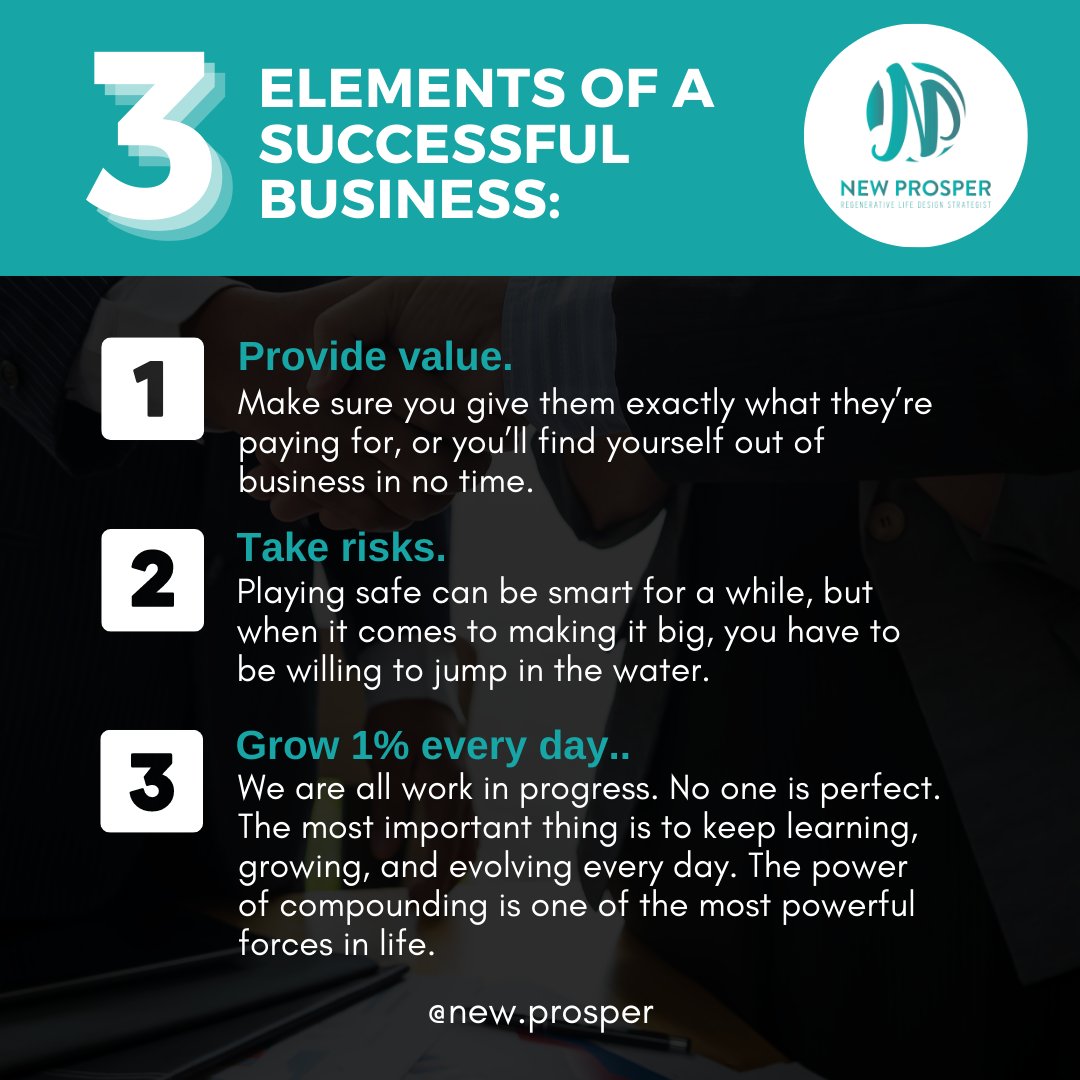 Mike Wird (@mikewirdthe33rd) on Twitter photo These key elements are essential for a successful business, so make sure to implement them.
Reach out to us today!
๐ mynewprosper.com
๐ mike@newprosperlife.com
๐ฒ (720) 674-7491
#businessgrowth #growyourwealth #businessconsulting #financialfreedom #newprosper These key elements are essential for a successful business, so make sure to implement them.
Reach out to us today!
๐ mynewprosper.com
๐ mike@newprosperlife.com
๐ฒ (720) 674-7491
#businessgrowth #growyourwealth #businessconsulting #financialfreedom #newprosper