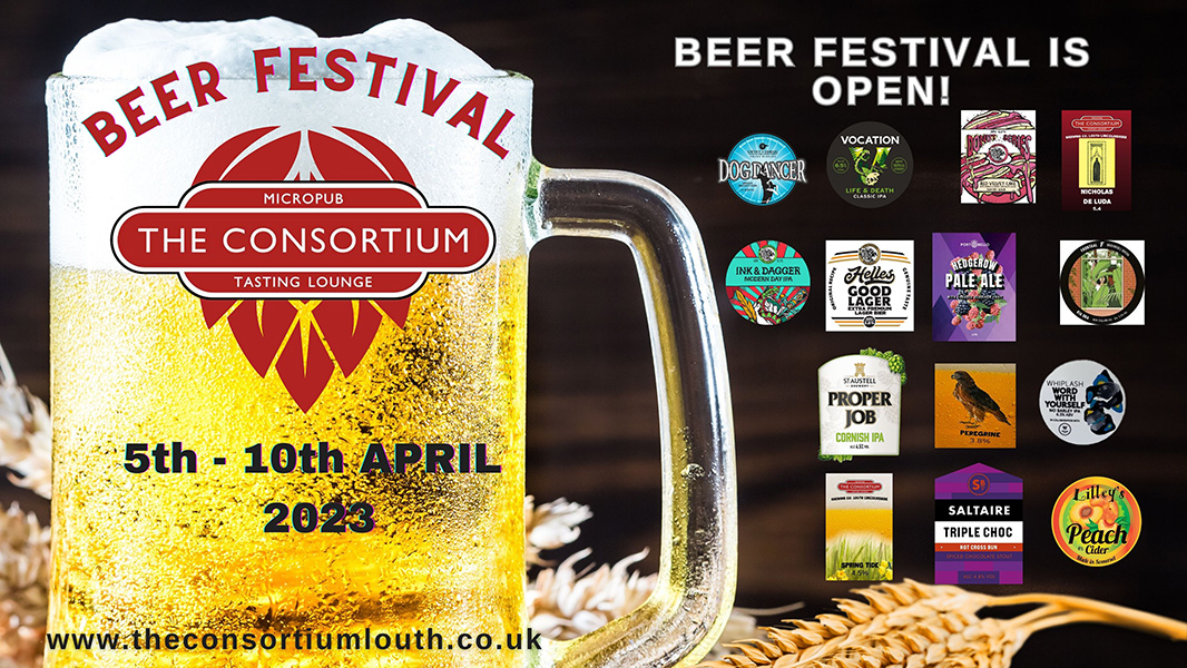 consortiumlouth's tweet photo. Yay - our beer festival is now officially open, lots of great beers, craft ales and ciders for you to try.
#consortiumlouth #louth #beerfestival #craftales #ciders #ipa #stout #lager https://t.co/souydZSVYy