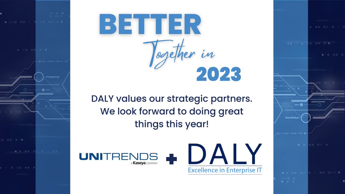 DALY is proud to partner with @Unitrends to protect all of your data, no matter where it lives. Learn more about how DALY and Unitrends can help you eliminate data loss, ransomware and risk. Contact us today!

🌐 daly.com
📧 solutions@daly.com
📞 800-955-DALY