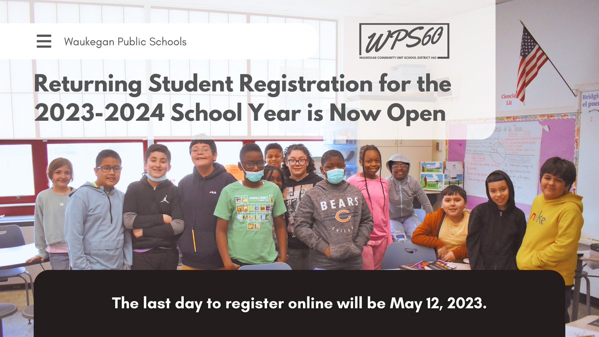 Registration is now open for students who will be returning to Waukegan Public Schools for the 2023-2024 school year. All returning students will be registered through the Parent Portal: waukeganil.infinitecampus.org/campus/portal/… Read more: wps60.org/news/what_s_ne…