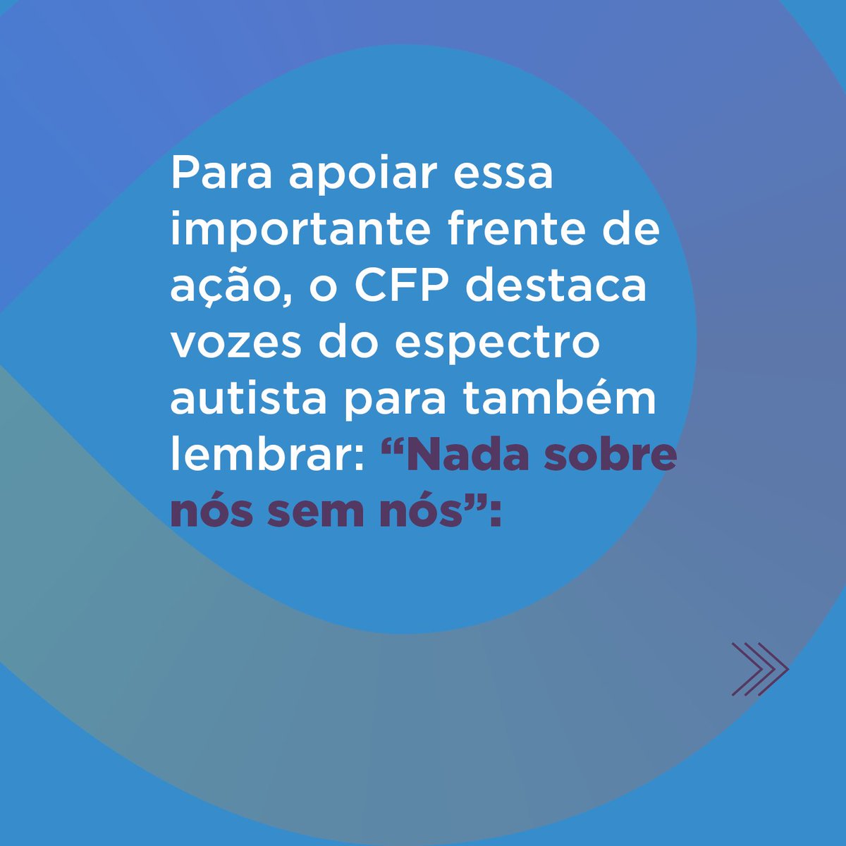 cfp_psicologia's tweet photo. Na semana que marca o Dia Mundial de Conscientização sobre o Autismo (2/4), o CFP destaca a o papel da Psicologia na compreensão e intervenção acerca do Transtorno do Espectro Autista (TEA). https://t.co/wQho69phHP