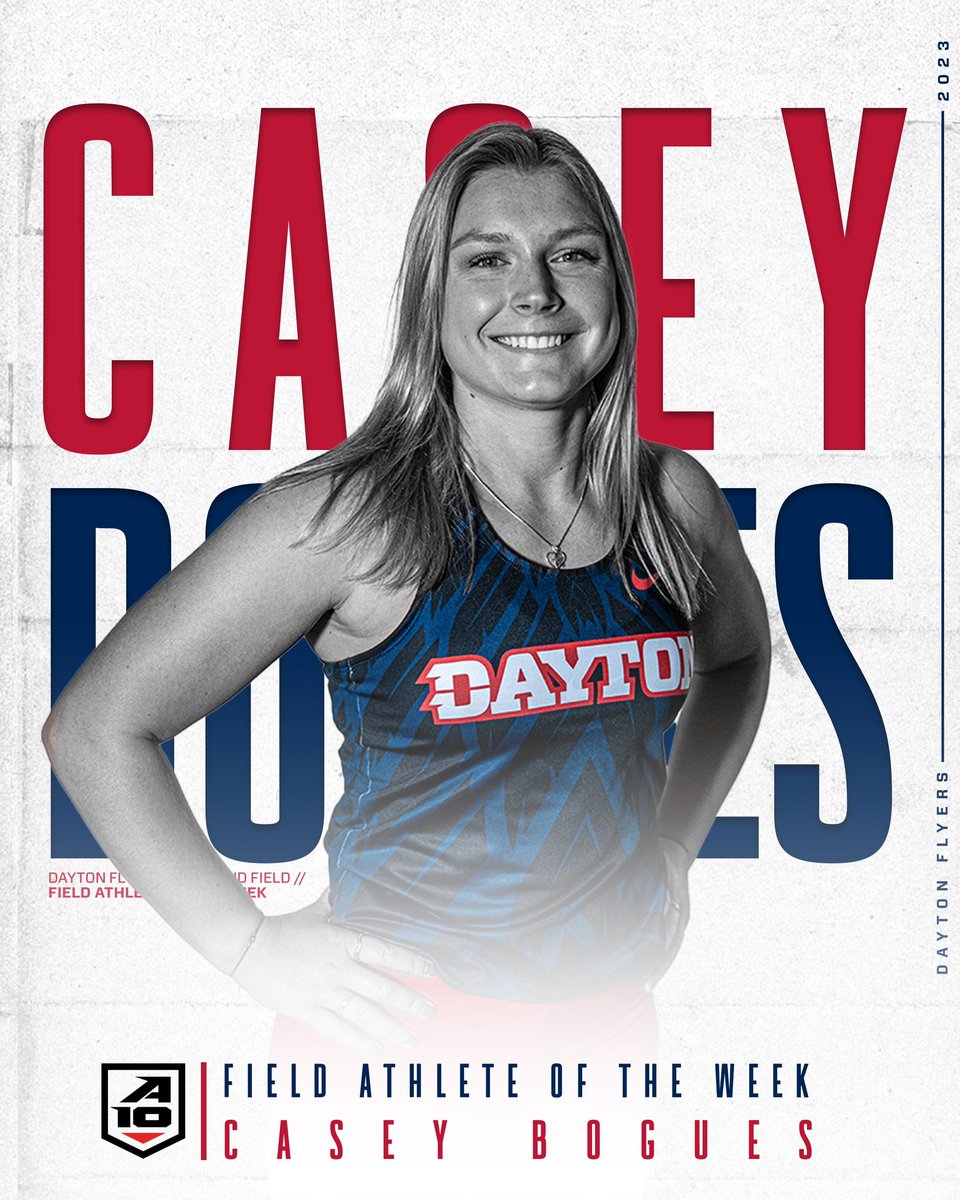 𝐀-𝟏𝟎 𝐅𝐢𝐞𝐥𝐝 𝐀𝐭𝐡𝐥𝐞𝐭𝐞 𝐨𝐟 𝐭𝐡𝐞 𝐖𝐞𝐞𝐤: 𝐂𝐚𝐬𝐞𝐲 𝐁𝐨𝐠𝐮𝐞𝐬 ✈️

#UDTF // #GoFlyers