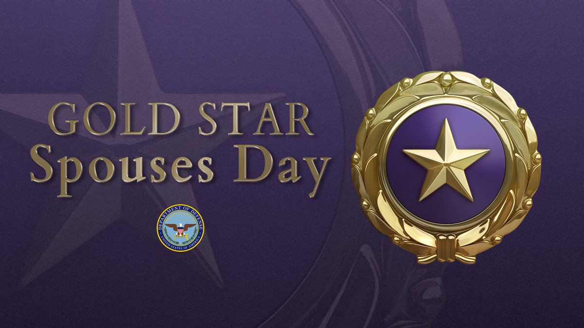 Today, we honor Gold Star Spouses, those who have lost their beloved partners in service to our nation. We extend our deepest gratitude for their sacrifices for our country. We will always honor the legacy of your loved ones. #GoldStarSpousesDay #HonorThem